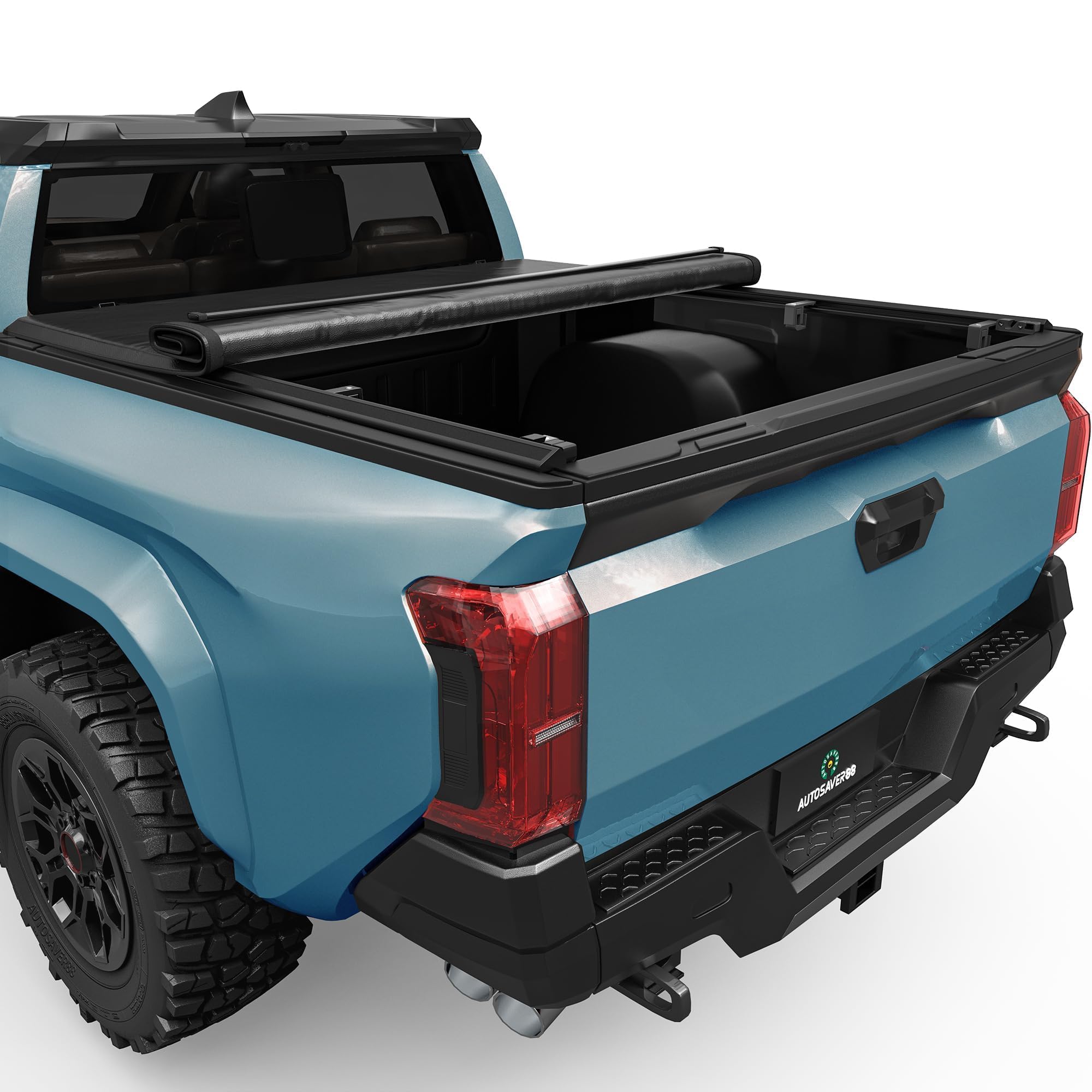 AUTOSAVER88 Soft Roll-Up Tonneau Truck Bed Cover Fits for Toyota Tacoma 2024 2025 2026 5ft Bed (Excl. Trail Edition)