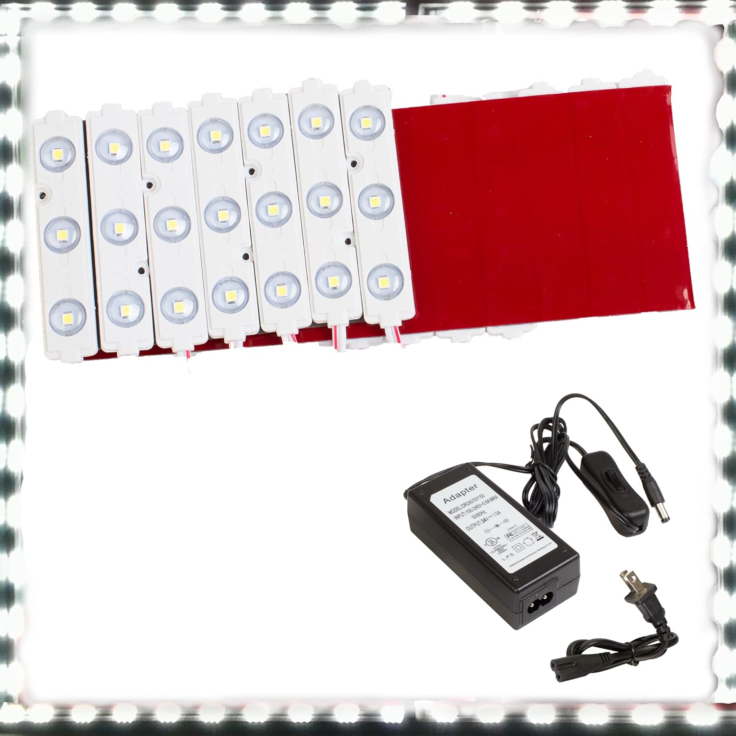 Showcase LED Light Brightest 24v with UL Power Supply for Retail Jewelry Display, Cooler, Closet, Pantry, Under Cabinet, Gun Safe Brighter Than 5630, 5730, 2835, COB, 3528 LED Chip (30)