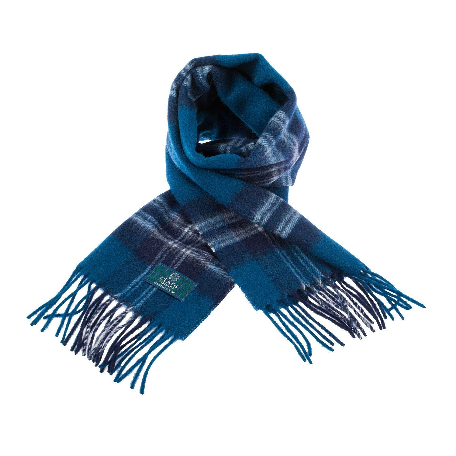 Clans Of Scotland Unisex Earl Of St. Andrews - Pure Lamb’s Wool Scottish Clan Tartan Scarf- 100% Wool - Pure Wool Tartan Plane Scarf - Perfect For Men And Women - 12X60 Inches (Earl Of St. Andrews)