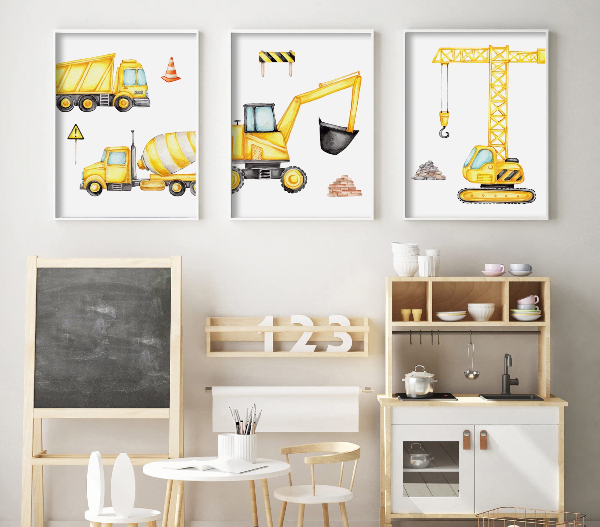 ag.art deco Kids Posters, Yellow, 30x40cm Unframed - Image 4