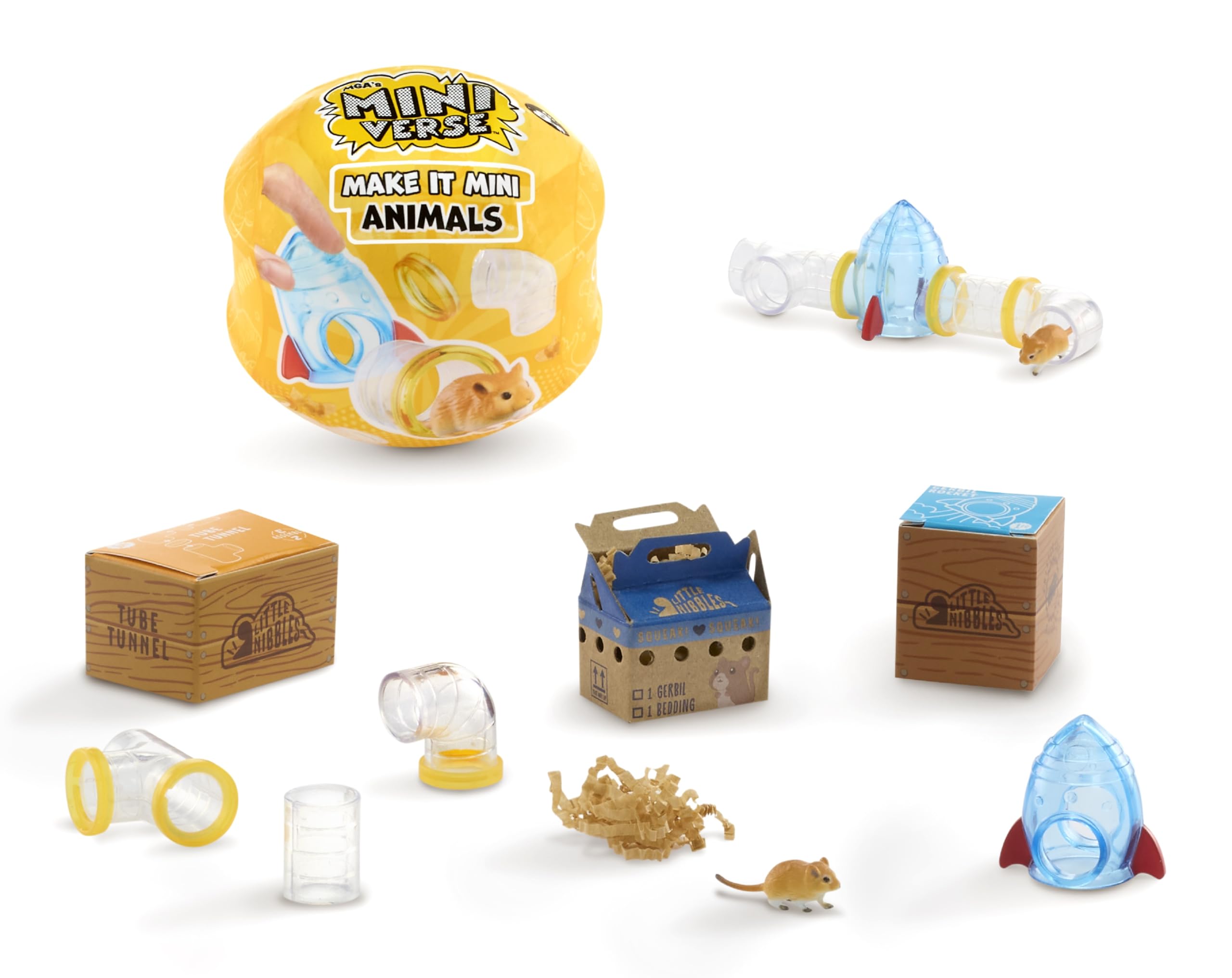 MGA's Miniverse Make It Mini Animals Series 2 - Includes 1 Animal Figure with Accessories, Mini Collectibles, 8 to Collect, For Collectors and Children Ages 8+