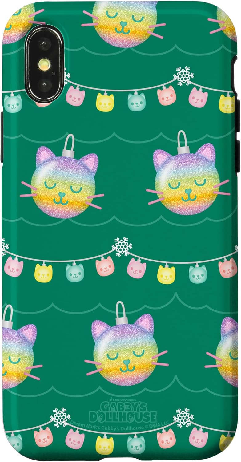 DreamWorks Gabby’s Dollhouse Cat Ornament Holiday AOP Case for iPhone 12/12 Pro