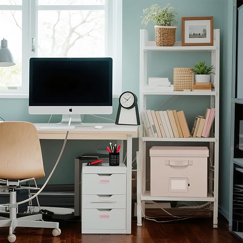 Vista 37 de Caja organizadora de archivos con tapa, organizador de almacenamiento de documentos para carpetas de archivos de cartas/documentos legales - 15 x