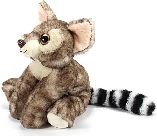 Miniatura 8 de The Petting Zoo Ringtail - Peluche de gato, regalos para niños, animales salvajes de la vida silvestre Onez, juguete de peluche de lemur, 12 pulgadas