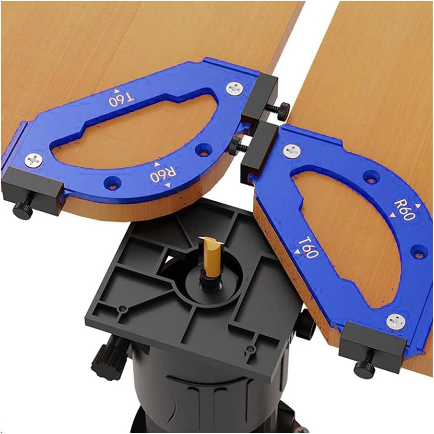 Round Corner Radius Template Radius Templates Woodworking Router Jig Detachable Clamps Multiple Fillet Sizes