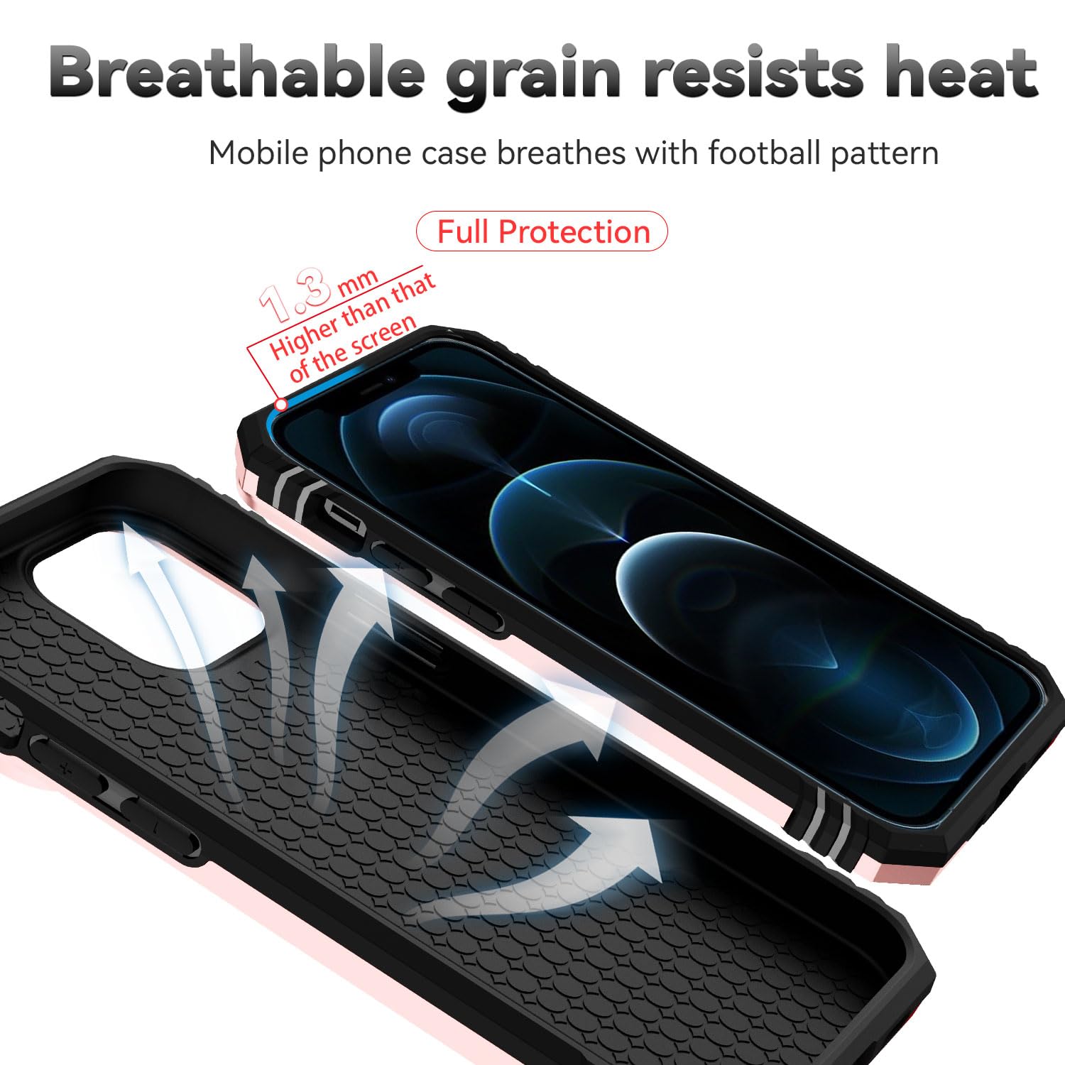SunStory Custodia per iPhone 13 Pro Max con pellicola protettiva per schermo HD, custodia per fotocamera scorrevole e cavalletto, custodia per iPhone 13 Pro Max [di grado militare] per iPhone 13 Pro