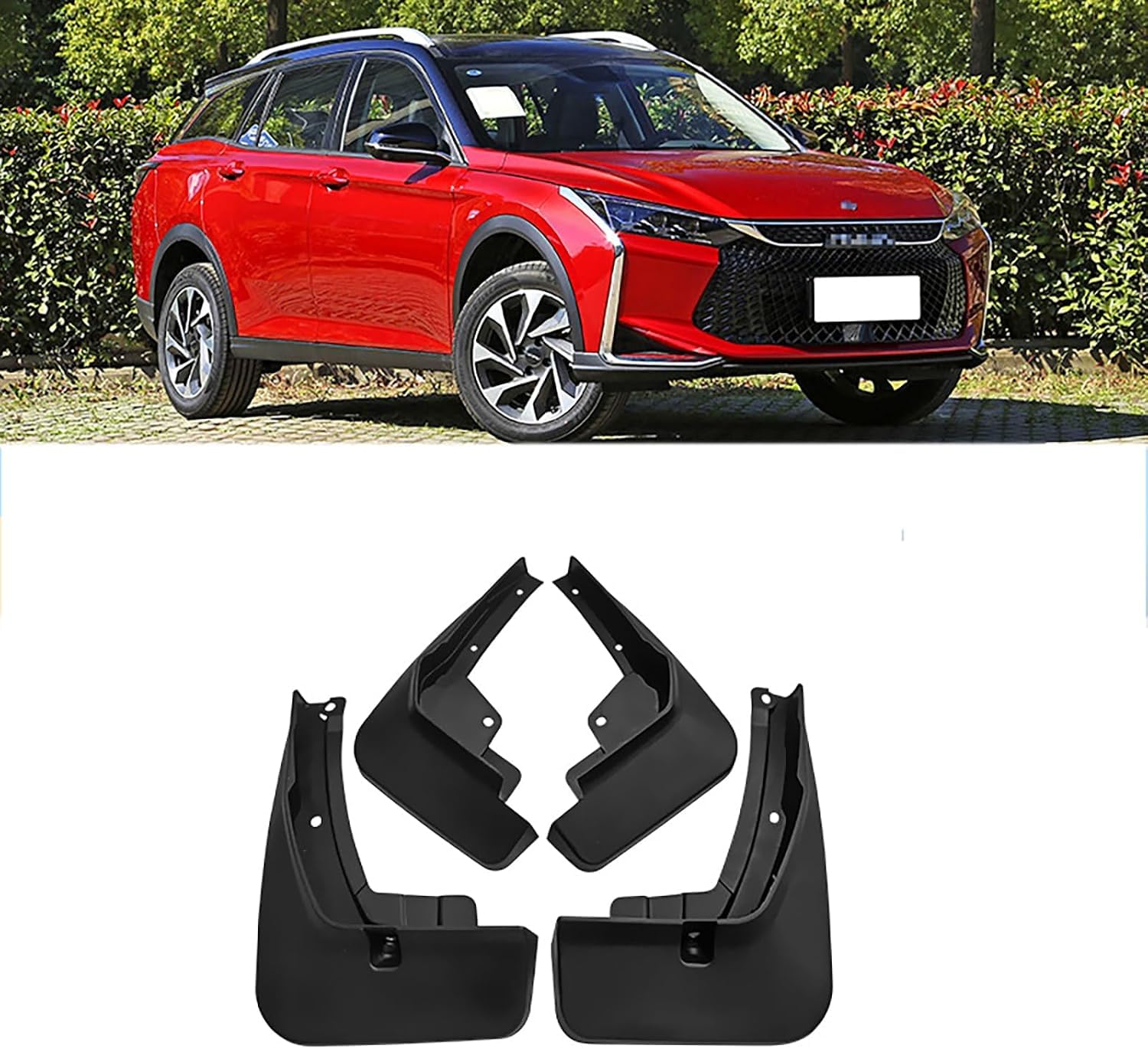 FengXH No-Drill Mudflaps for Glory 580 2016-2021, Bolt-On Kit, Road Legal