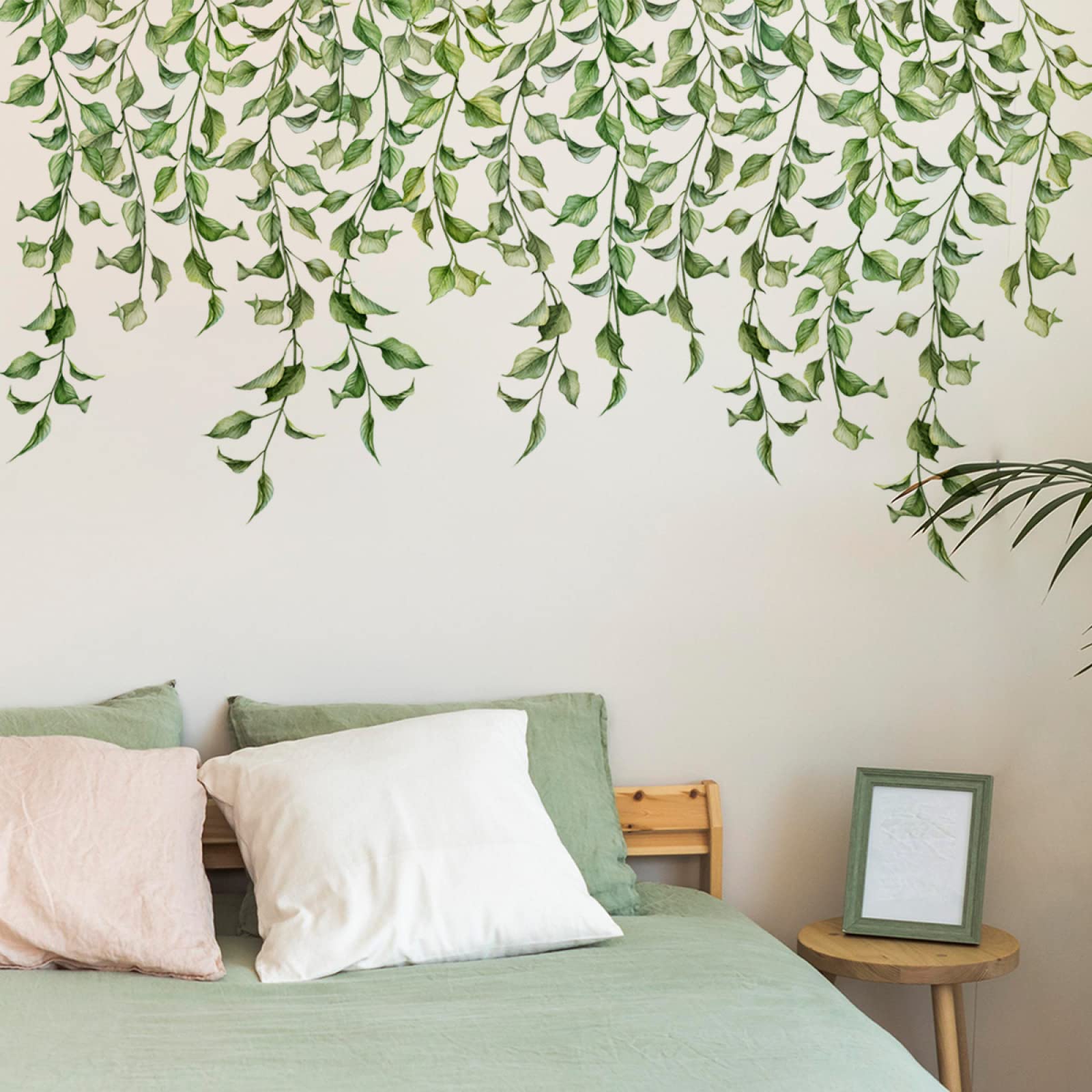 Adesivi Murali Foglie Palma Boho - Decorazione Parete Tropicale Per Camera, Soggiorno, Ufficio - Foto 2