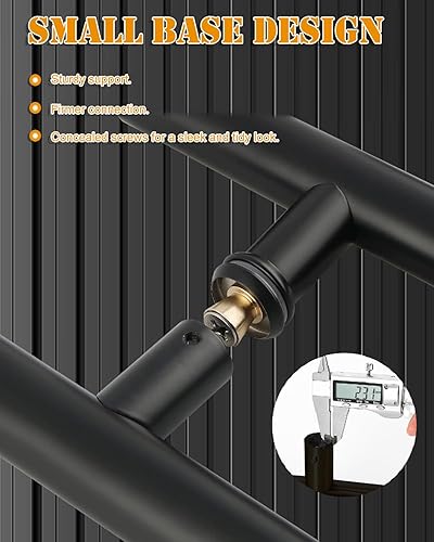 Miniatura 6 de Tirador redondo de acero inoxidable de 48 pulgadas para puerta de doble cara, manija de puerta de granero deslizante francesa, manijas comerciales