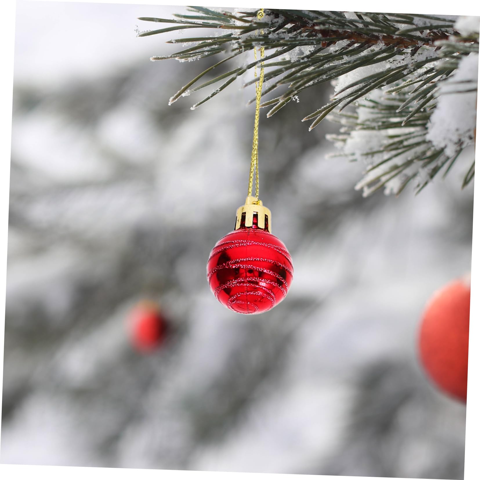 Alipis 12stücke Dekorative Weihnachtskugeln Christbaumkugeln Hängende Kugeldekoration Partydekorationen Weihnachtskugel-Dekoration Christbaumschmuck Hängende Weihnachtskugeln