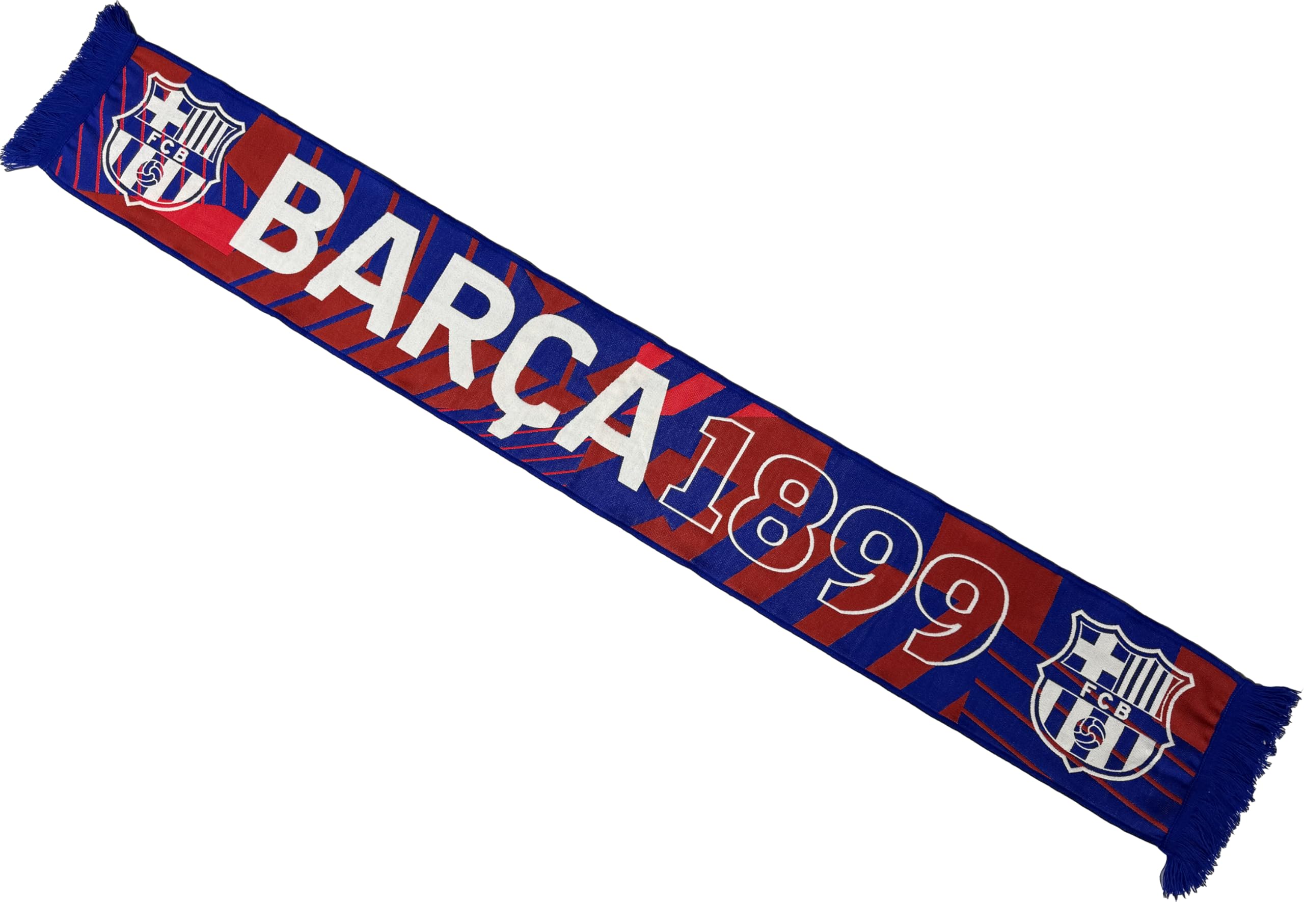 Fc Barcelona Men's Blue Official Collection Scarf – Liga Football – Size 140 Cm