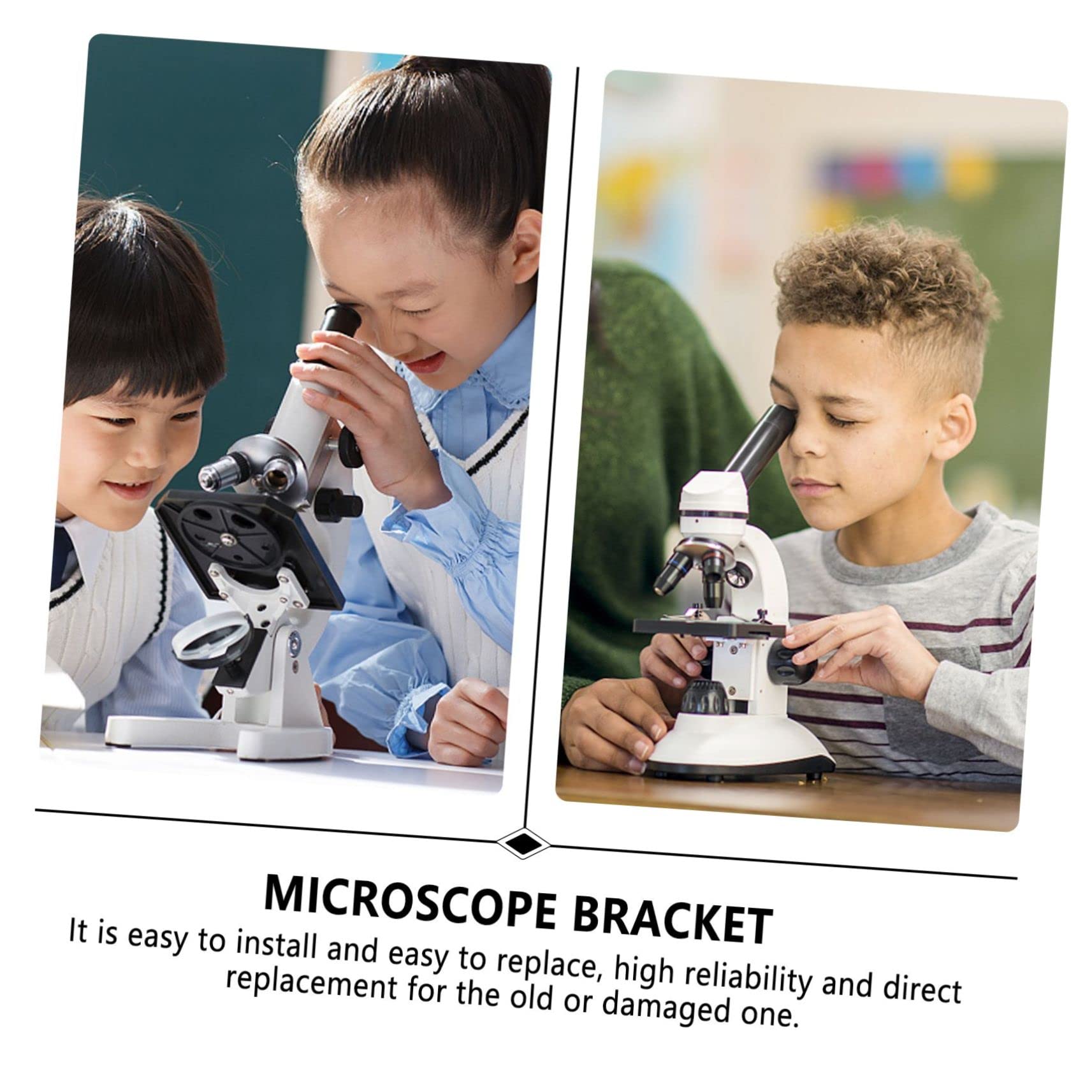 Baluue 2pezzi Regolabile Per Microscopio Lifting Facile Installare e Sostituire Per Microscopio Resistente e