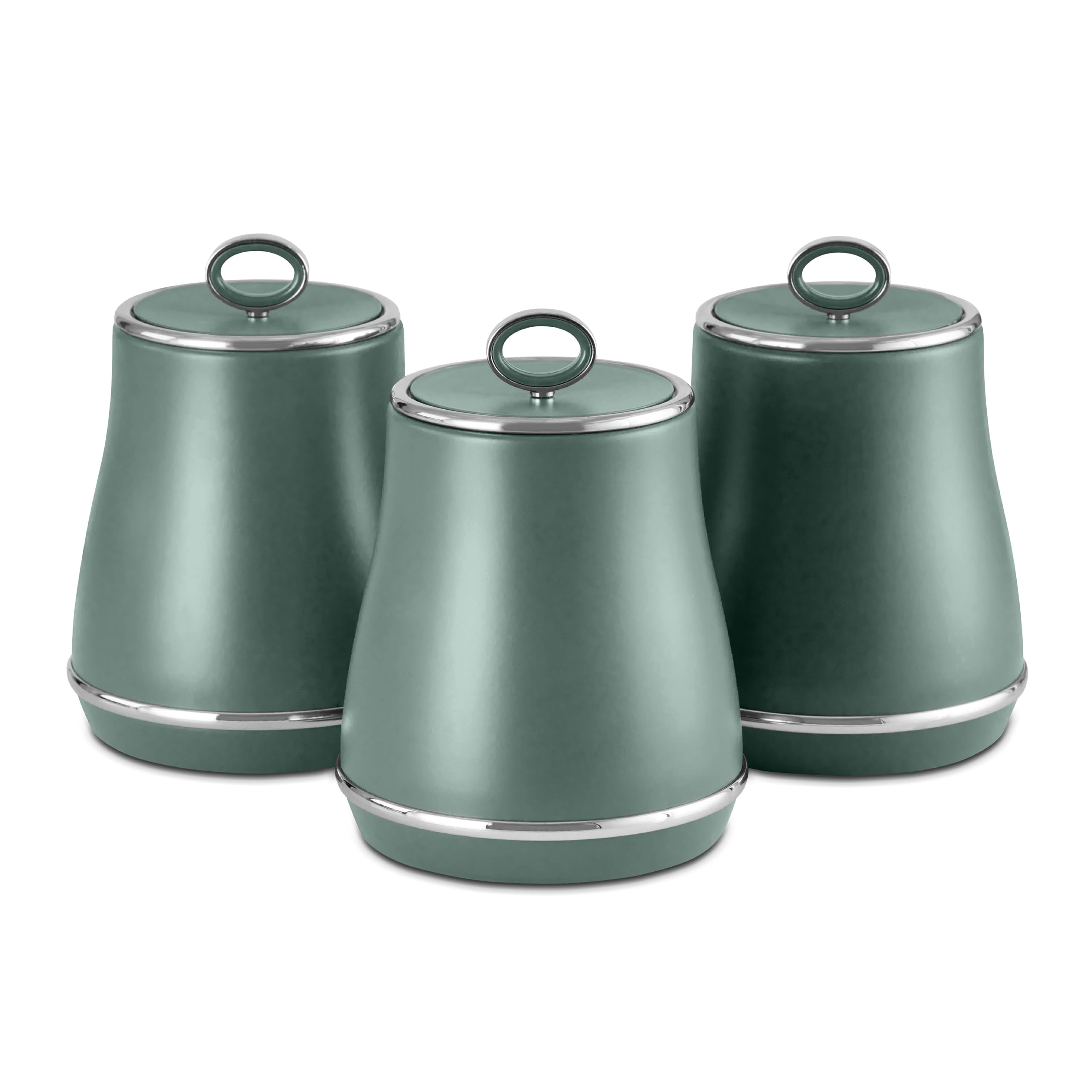 Tower Unisex Green Renaissance Set Of 3 Storage Canisters, Forest T826176for | Size: A
