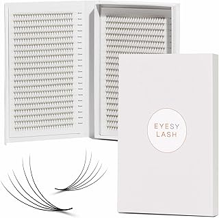 Eyesy Lash 600 Promade Tray | Fans Lash Extensions 3D Curl C 8-16mm | Mixed Tray Premade Fans Eyelash Extensions 0.1mm pre made Lash Fans Ultra Speed (3D-0.1C,8-16mm)