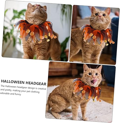 Miniatura 9 de NOLITOY 1 juego de sombrero, bufanda, traje de perro pequeño, sombrero de mago para mascotas, disfraz de Halloween, gato, bufanda de perro, disfraz