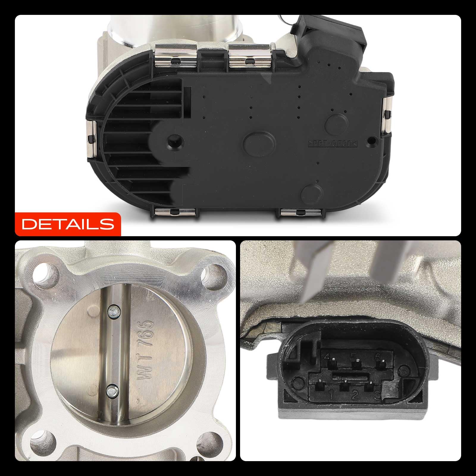 Frankberg Valvola dell'acceleratore Corpo dell'acceleratore Compatibile con Idea 350 1.4 Bravo II 198 1.4 Idea 350 1.4 16V Musa 350 1.4 Cono 955 1.4 Replace# 556216,71788073