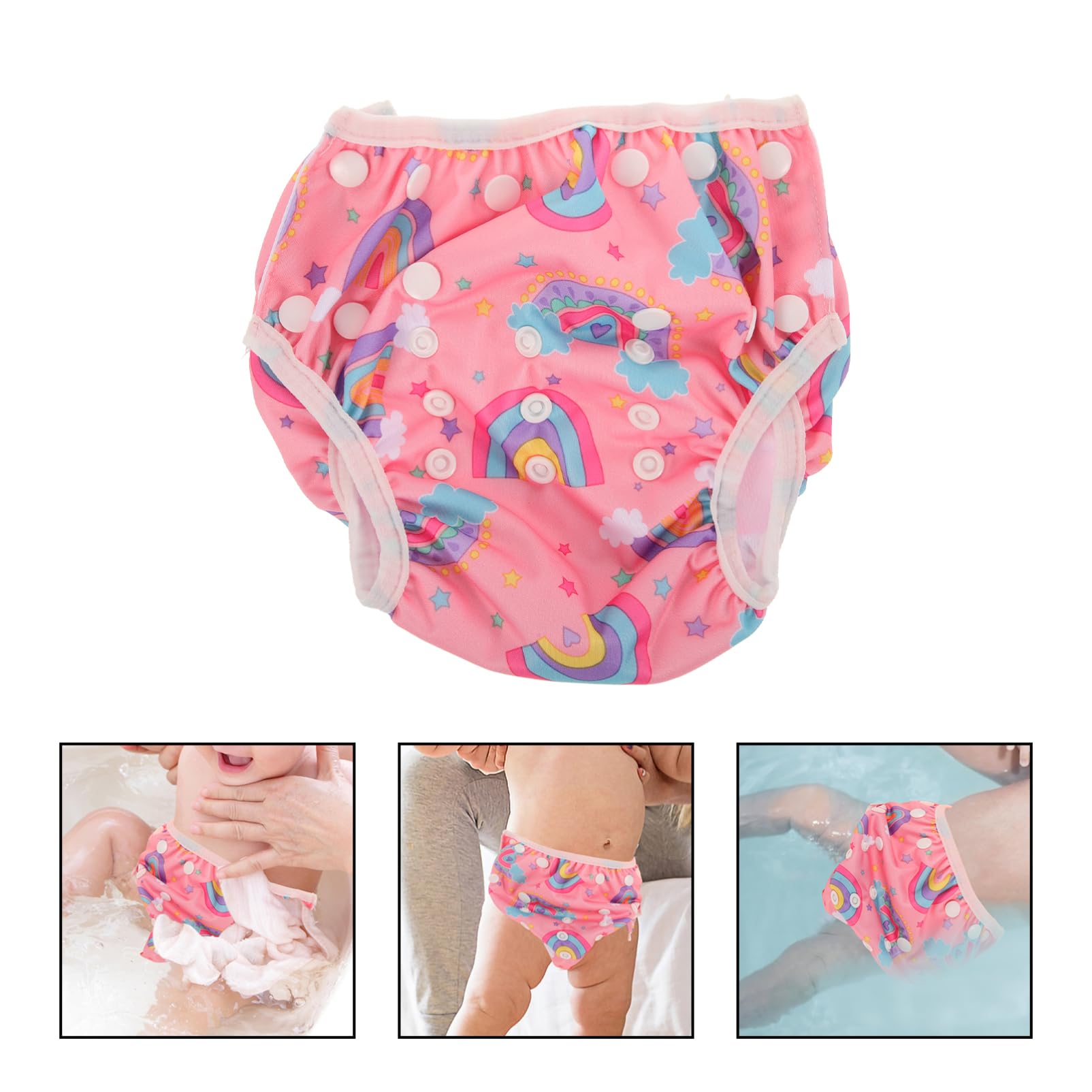 GALPADA 5piezas Pañal De Natación Para Bebés Bañador Reutilizable Protección Para Piscina y Playa Para Actividades Acuáticas De Verano