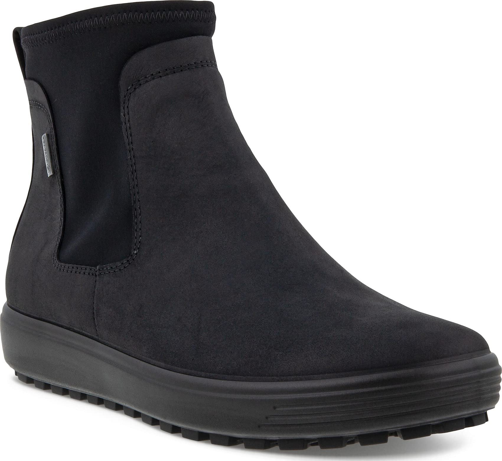 ECCO Women's Soft 7 Tred Gore-Tex Waterproof Chelsea Boot, BLACK OILED NUBUCK, 8-8.5