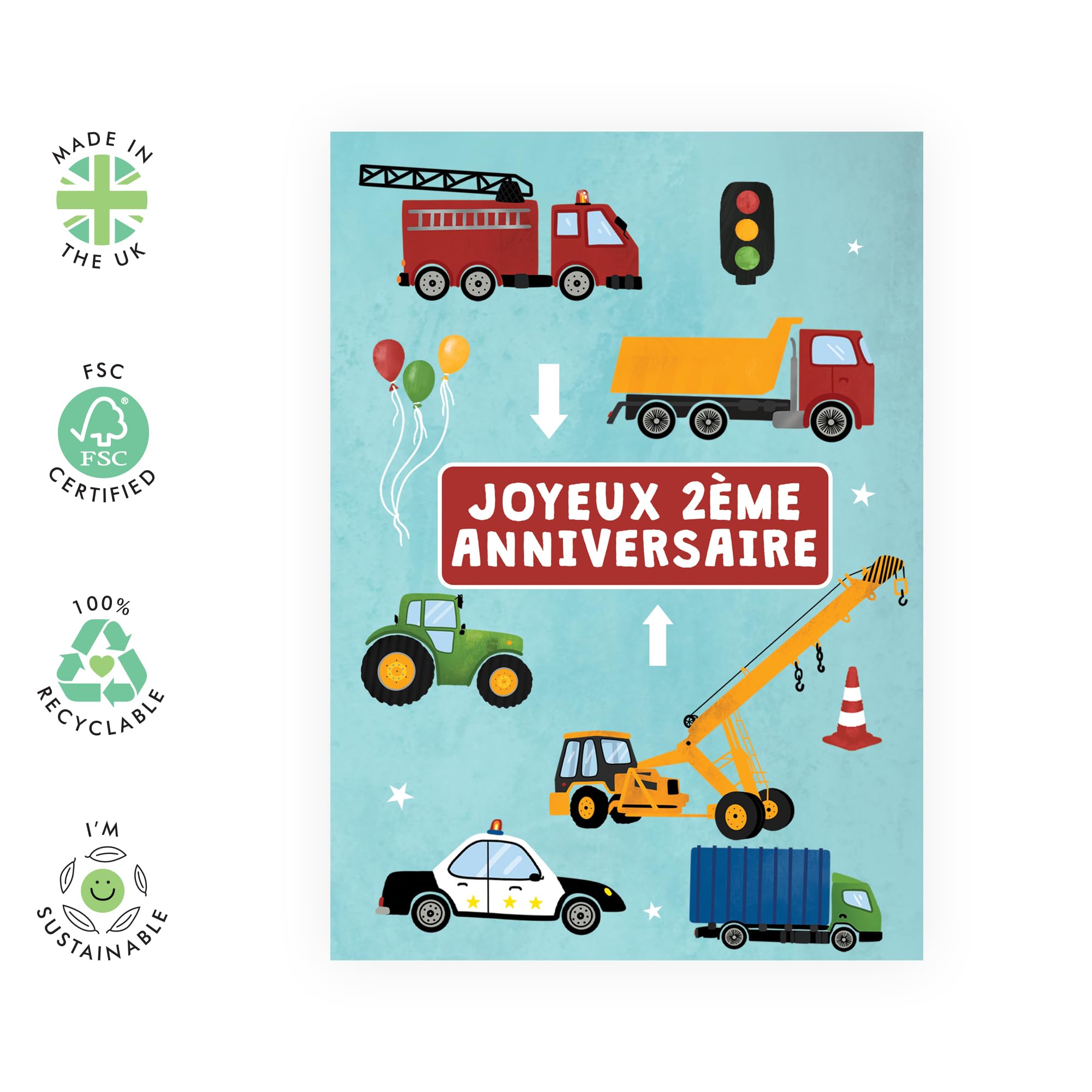 Central 23 1. Geburtstagskarte Für Jungen & Mädchen – Süße Wildtier-Motive Mit Gratis Stickern | 12x17 Cm