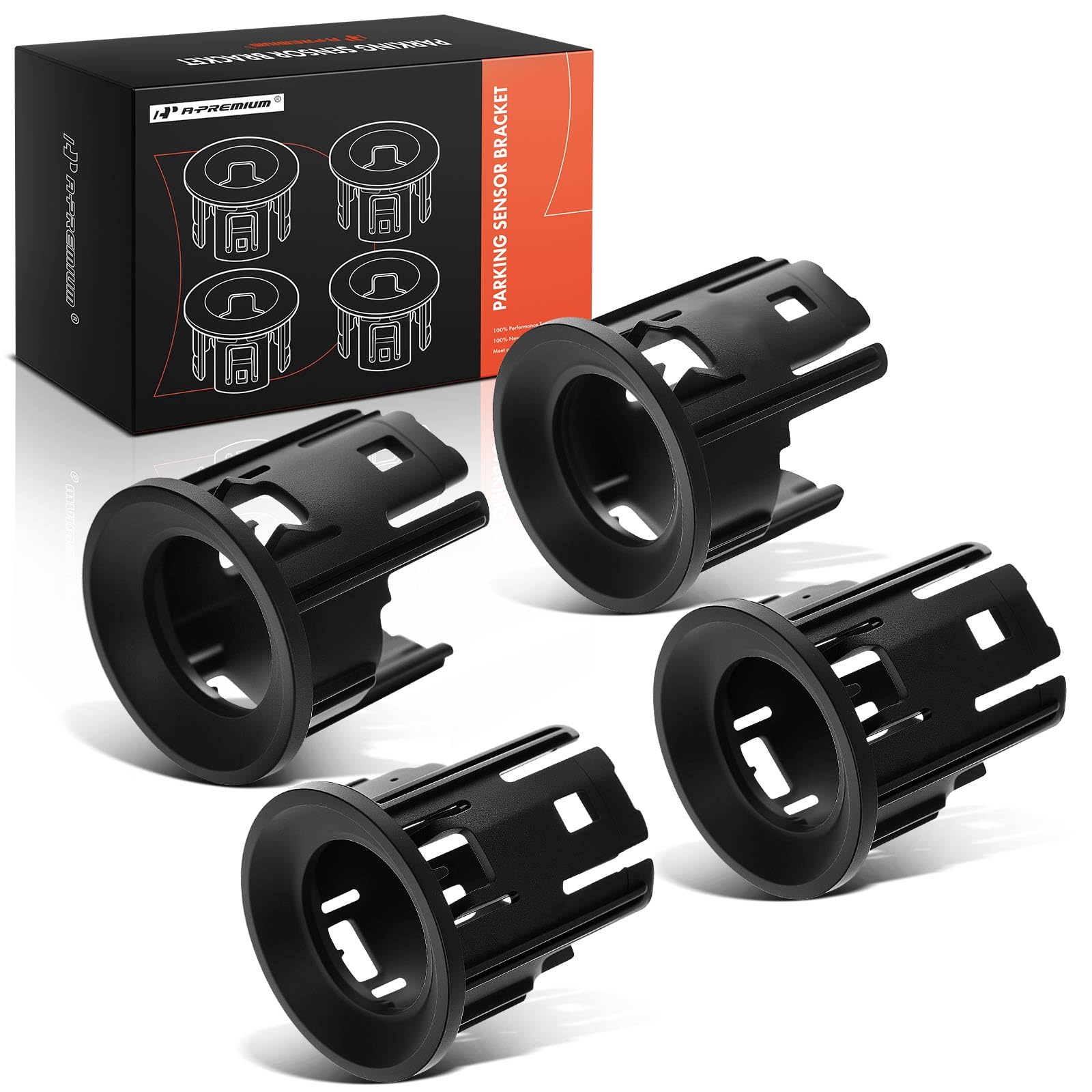 A-Premium 4-PC Front Inner and Outer Parking Assist Sensor Retainer Bezels Compatible with Ram Models - 1500 2019-2024