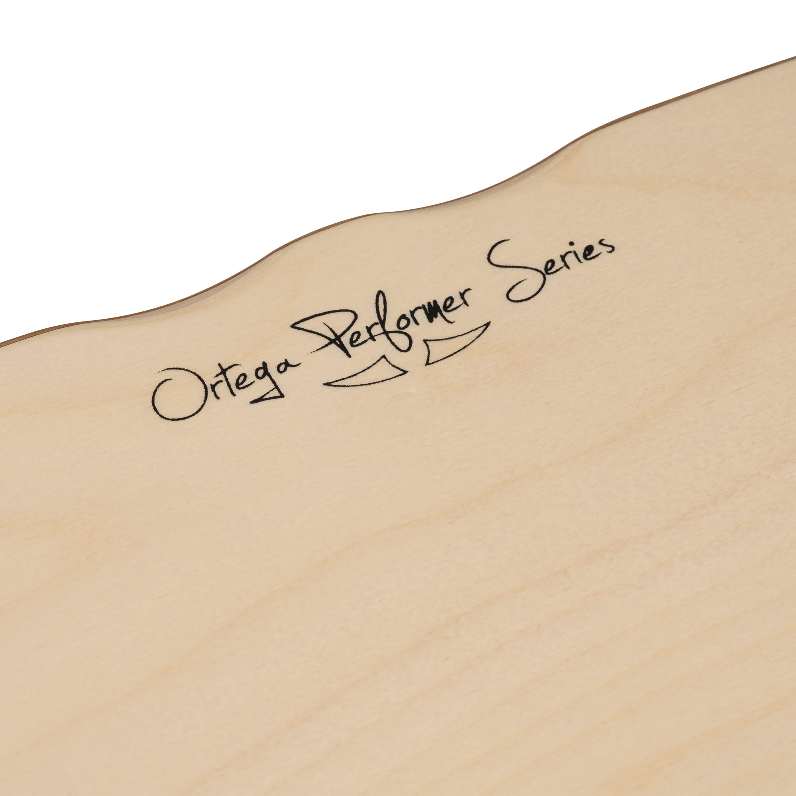 Ortega Guitars Performer Series Cajon – Caisse Claire Grand Format pour Gaucher avec Micro – Surface de Frappe Noyer, Naturel Satiné (OCJPF-3-L)
