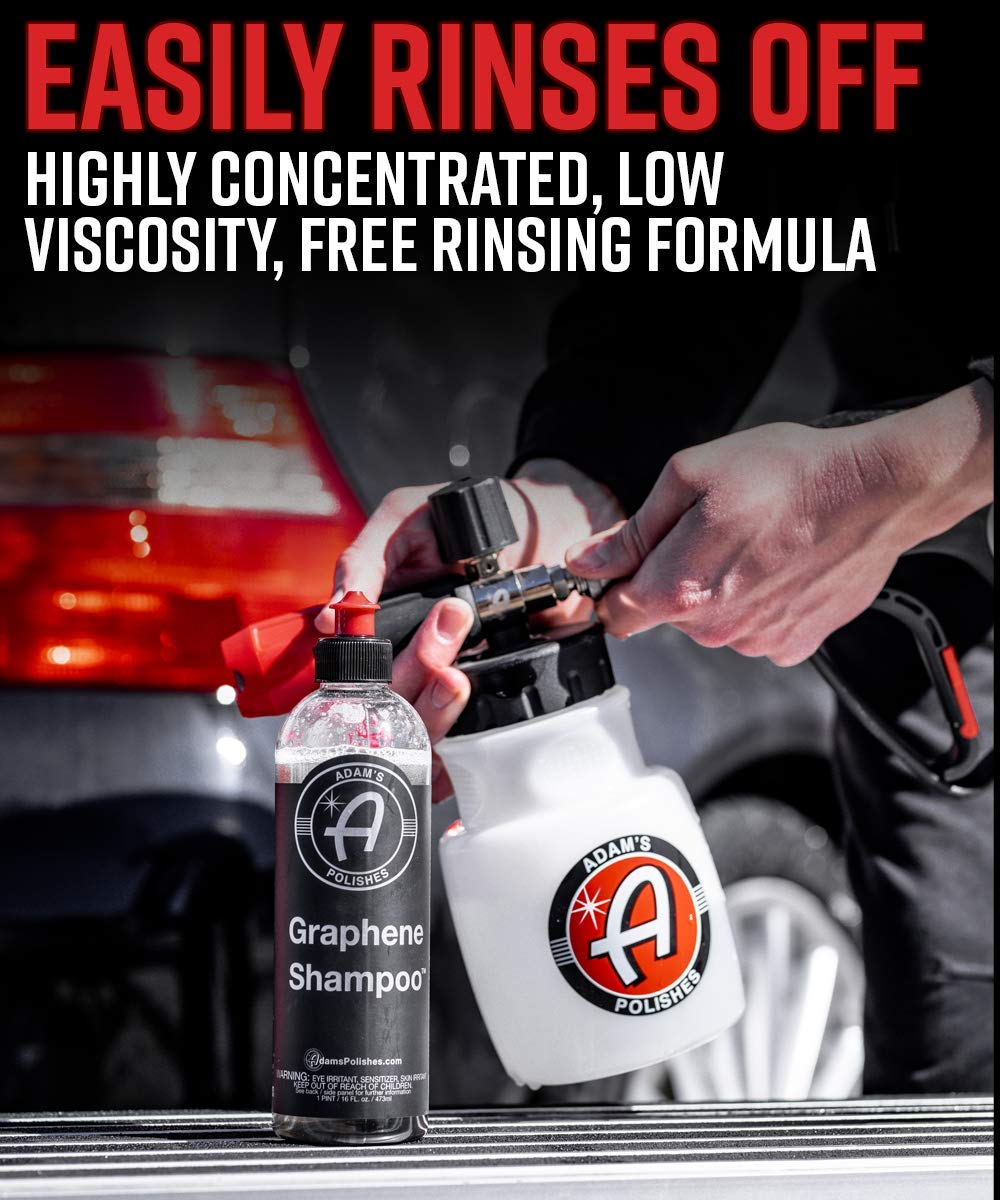 Adam's Graphene Shampoo Gallon Graphene Ceramic Coating Infused Car