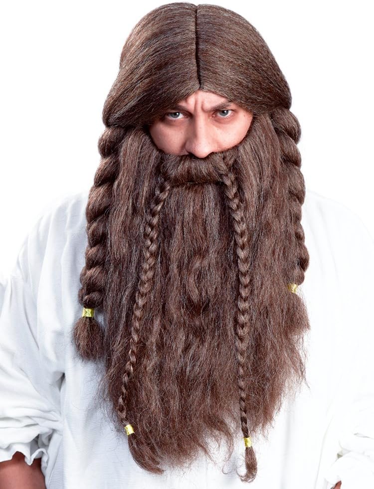 Enigma Wigs Men's Olef, Mixed Brown, One size