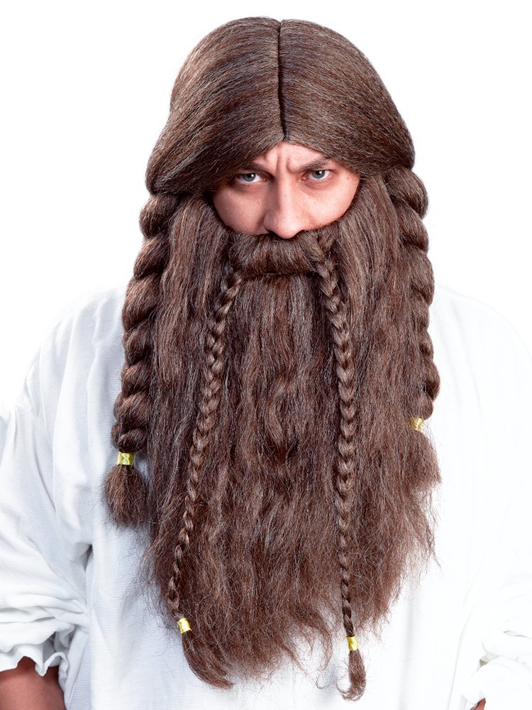 Enigma Wigs Men's Olef, Mixed Brown, One size