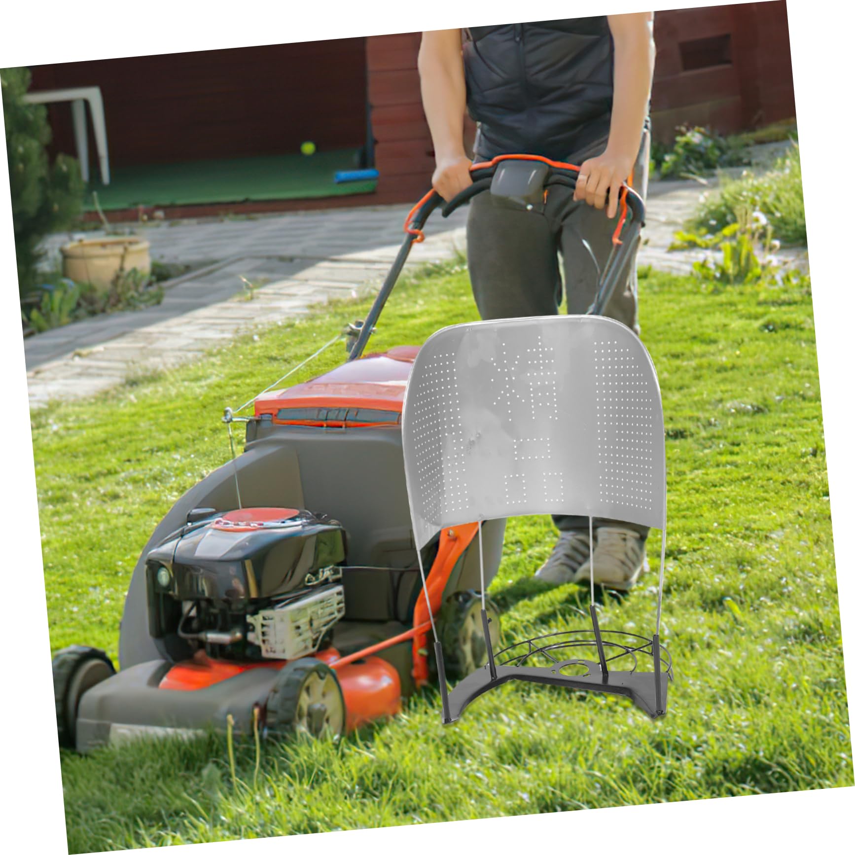 Garneck Grass Mower Shield for Rice Harvesting Accessory Durable Frame Harvesting Aid Easy to Use