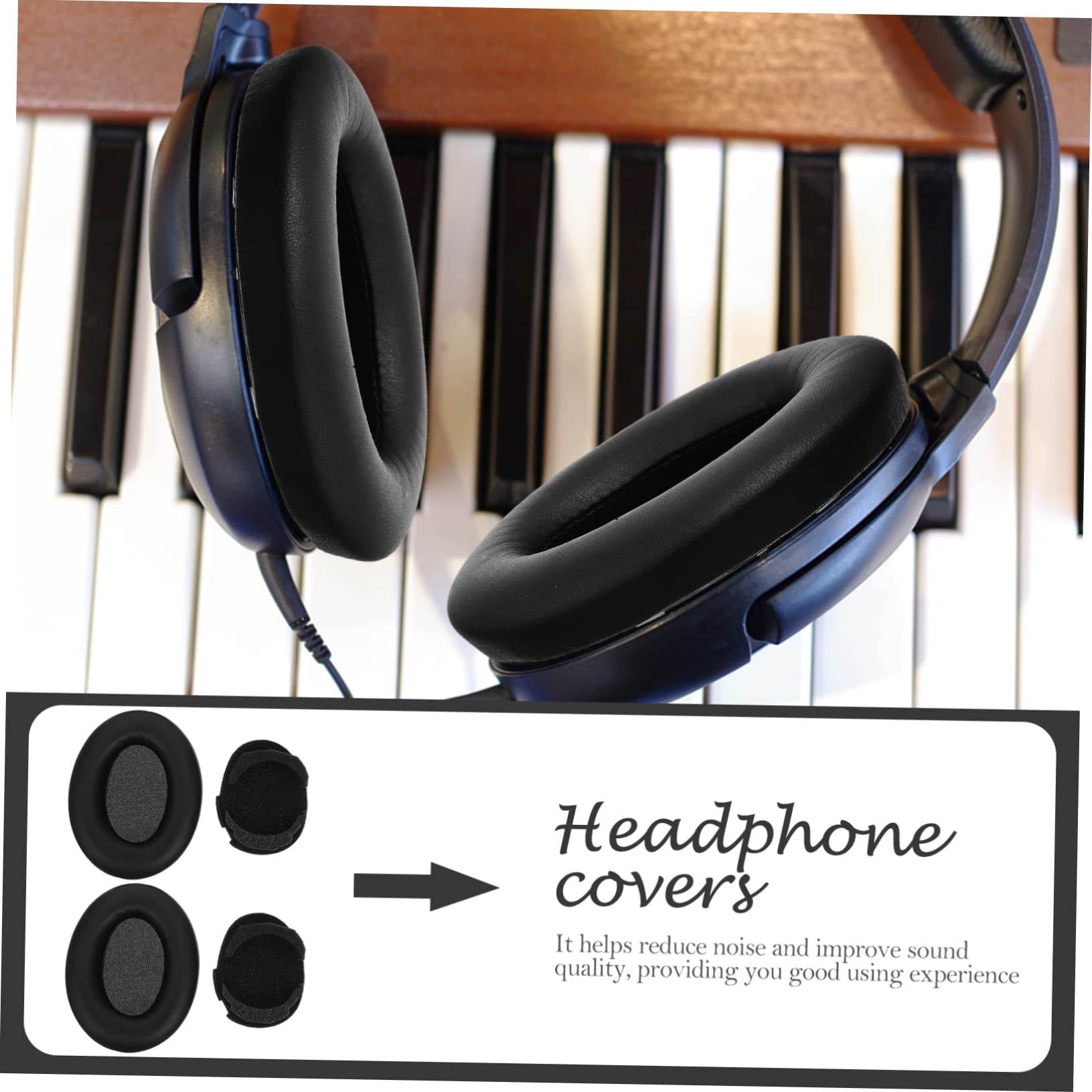 Angoily 5sätze Kopfhörer Ohrpolster Bequeme Ear Cushions Für MDR- Mit Kissen Und Clip Für Beschädigte Oder Abgenutzte Ohrmuscheln Einfache Installation