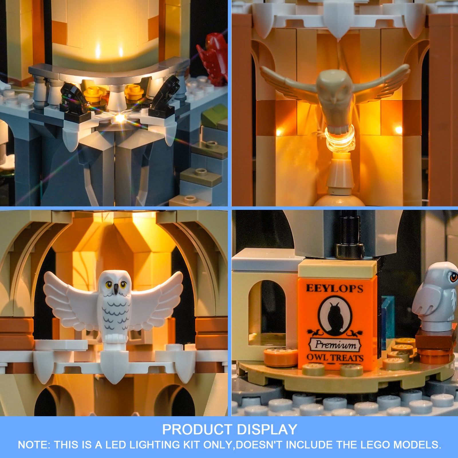 Light Kit for Lego Hogwarts Castle Owlery 76430, Lighting Set for Lego 76430 Hogwarts Castle Owlery, Not Include Models - Image 4