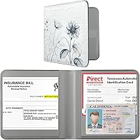 Vista 24 de CoBak - Estuche para registro y seguro del auto, organizador para la guantera o compartimento del auto o camión, ideal para documentos esenciales