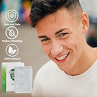 Vista 6 de Bloque de alumbre natural para después del afeitado, 3.5 onzas (3.53 oz) calmante de la piel y calma instantánea de la maquinilla de afeitar