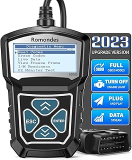 Romondes RD100 Car Code Reader Check Engine Light OBD2 Diagnostic Scan Tool, Read & Erase Engine Fault Codes for All Vehicles After 1996