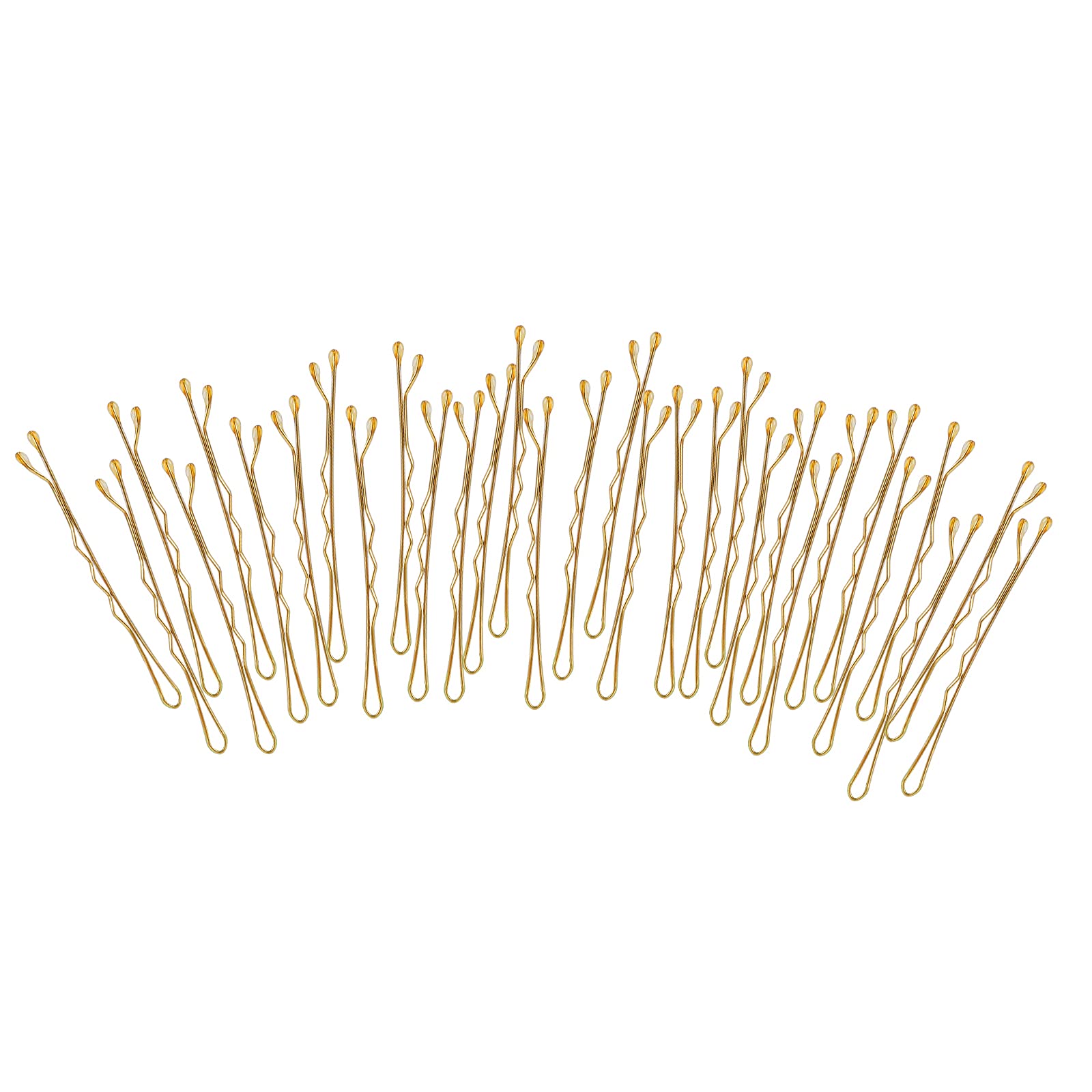 Laicky Horquillas, 200 unidades pasadores de pelo horquillas con caja para mujeres dama niñas niñospasador de pelo Invisible Ola para el cabello Accesorios para el cabello a granel (Rubio,5CM)