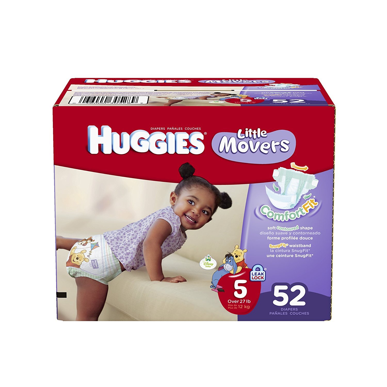 Amazon.com: Huggies Little Movers Diapers, Size 5, Big Pack, 52