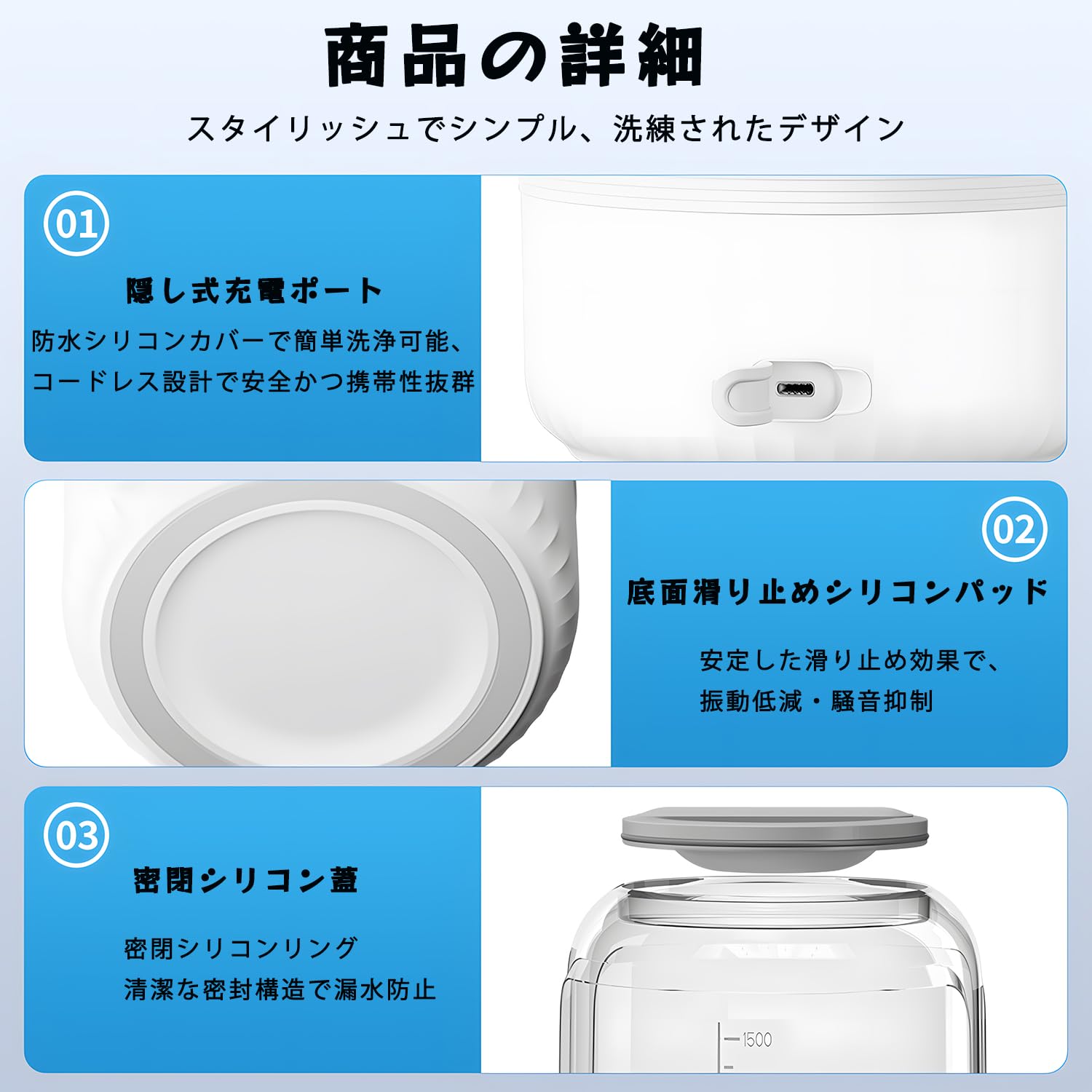 Yasoku 小型洗濯機【7000mAh 大容量バッテリー内蔵】ポータブル 除菌 静音 節水 一人暮らし 一人用 ランジェリー/下着 洗濯機 コンパクト ベランダ ベビー服 靴下 パンツ ペット服 出張 旅行 キャンプ き白い