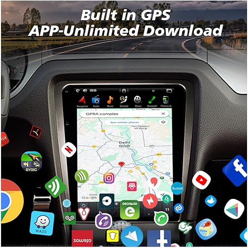 Miniatura 5 de Nuevo CUSP 12.1 pulgadas Android Car Stereo Radio GPS para Ford Mustang 2010-2014 Navigation Multimedia Player PX6 4G+64G In-Dash Unidad Principal