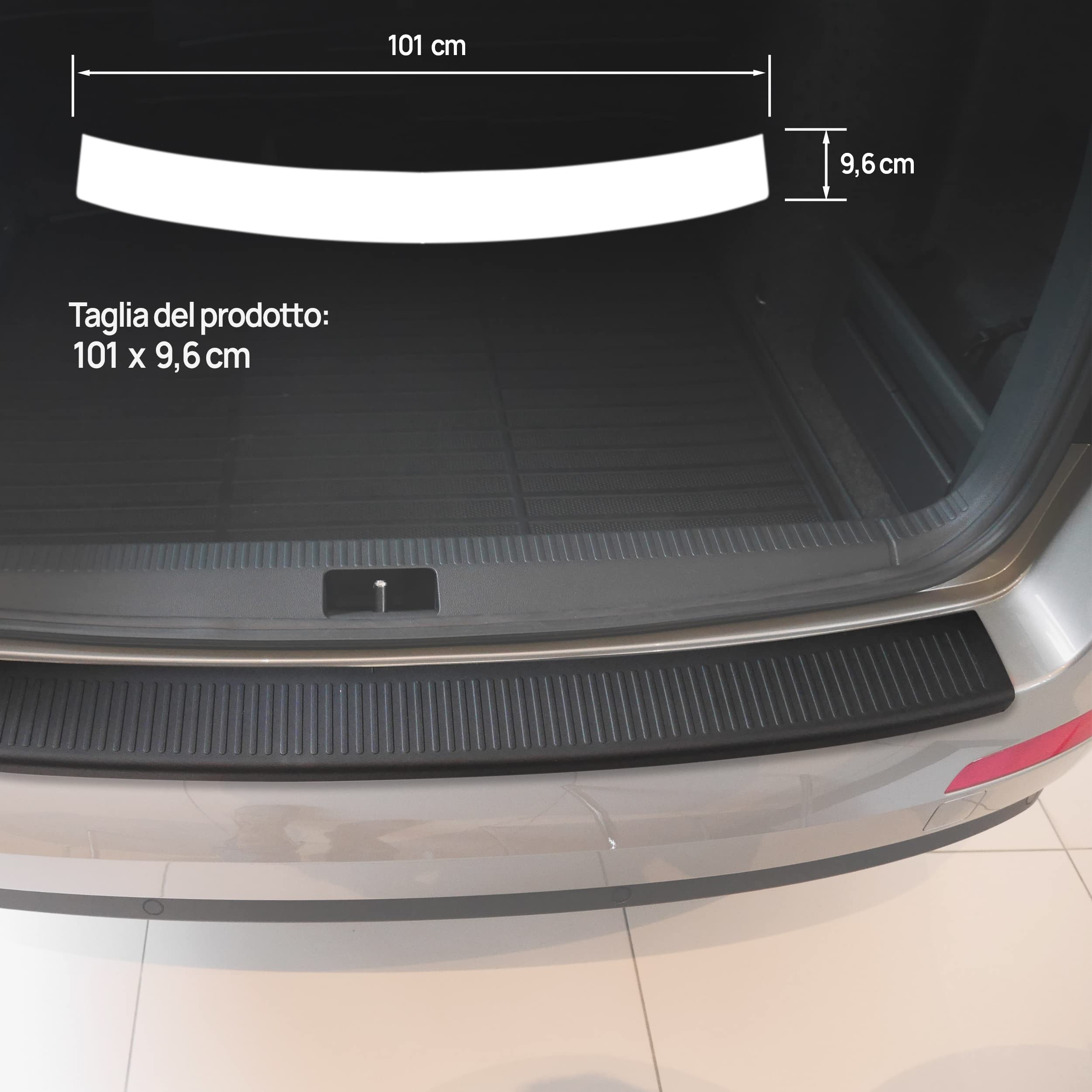 CHROMEMASTER | Protezione paraurti Posteriore | Compatibile con Skoda Octavia 3 Kombi 2013-2017; Polyurethane, nero opaco; Protezione paraurti protegge la vernice del paraurti dai graffi ed i danni
