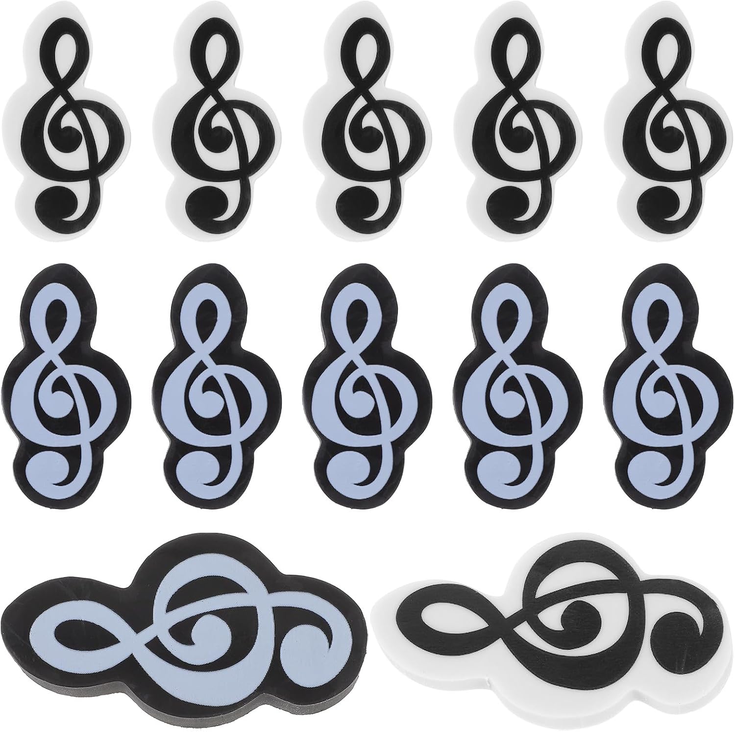 Artibetter 20 Pcs Mini Earasers for Kids Fun Small Music Note Erasers for Students School Classroom Rewards