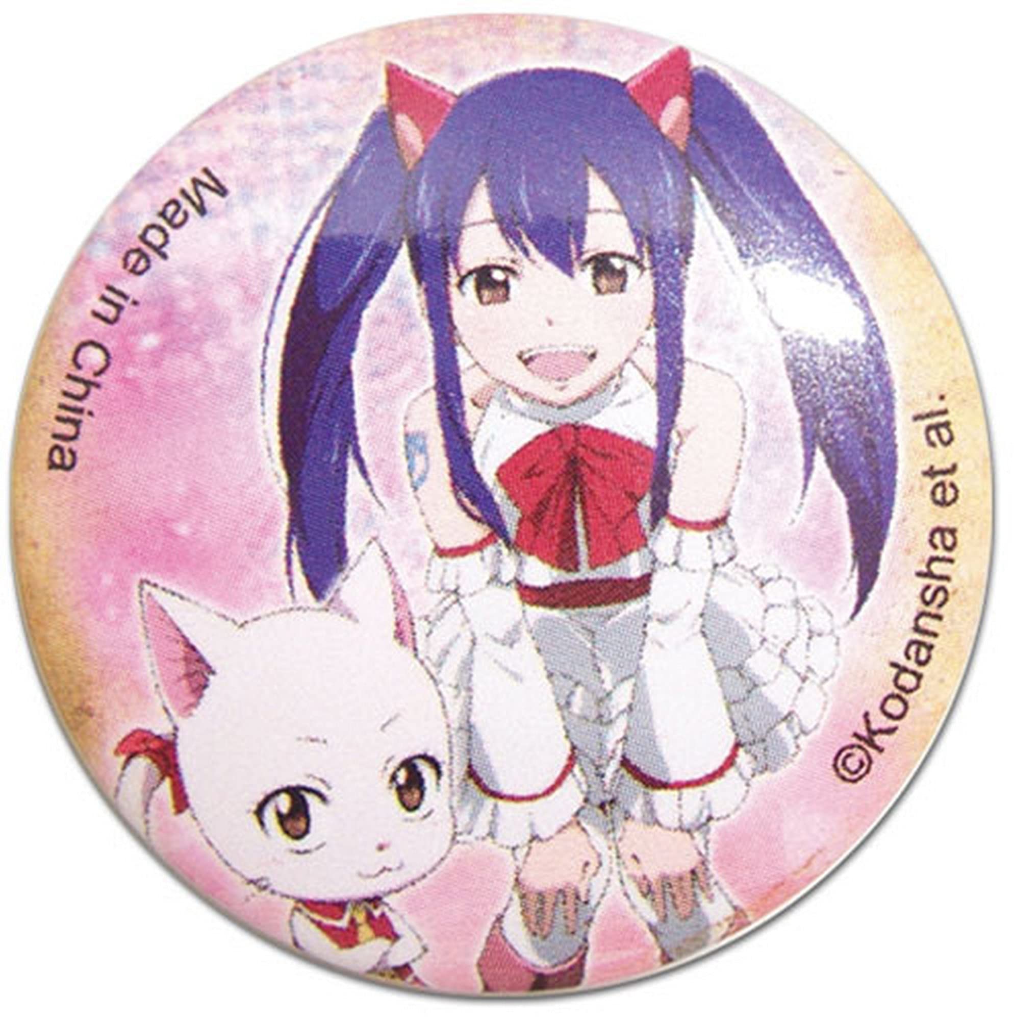 Fairy Tail - Carla & Wendy Button 1.25''