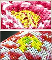 Vista 6 de Peeua Kits de pintura de diamantes 5D para adultos y niños, arte de diamantes de alpaca, arte de bricolaje, bordado de punto de cruz, manualidades