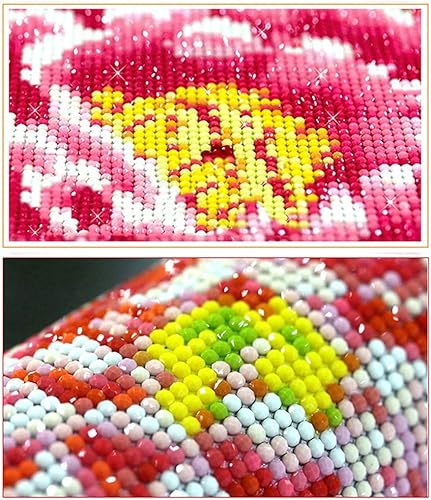 Miniatura 6 de UB - Kit de pintura de diamantes 5D para adultos y niños, arte de diamantes de alpaca, arte de bricolaje, bordado de punto de cruz, manualidades