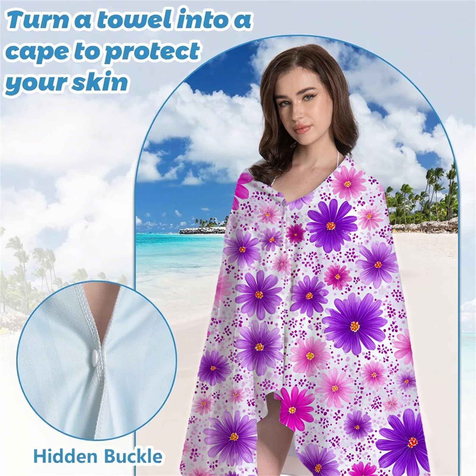 Serviette de Plage XXL 80x180 cm Anti Sable et Séchage Rapide mikrofibra Drap de Plage Serviette de Bain Grande Taille Drap de Bain pour Homme Femme Voyages Natation Camping Pique Nique Violet S-816