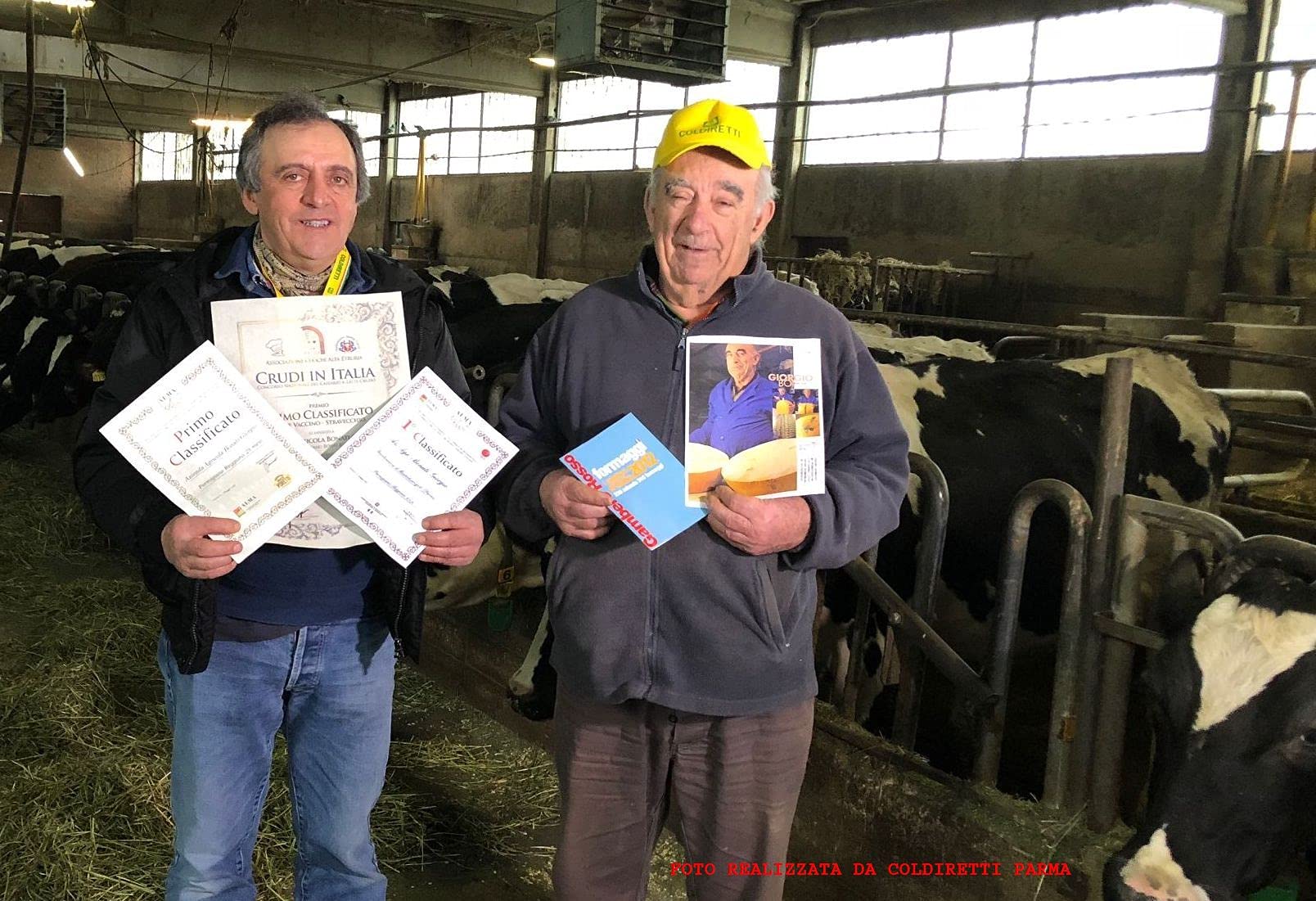 Die beste Parmigiano Reggiano von Italie, Landwirtschaftsbetrieb Bonat, 7 Jahre gereift, 2 Stücke von 500 gr, vakuumverpackt, in einem Frischhaltebeutel aus Baumwolle