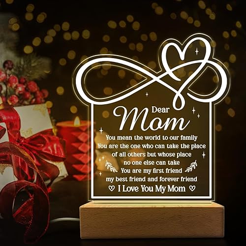 Vista 35 de SANDJEST Luz nocturna acrílica, regalos cristianos para mujeres, regalos inspiradores con versículos de la Biblia, decoración religiosa