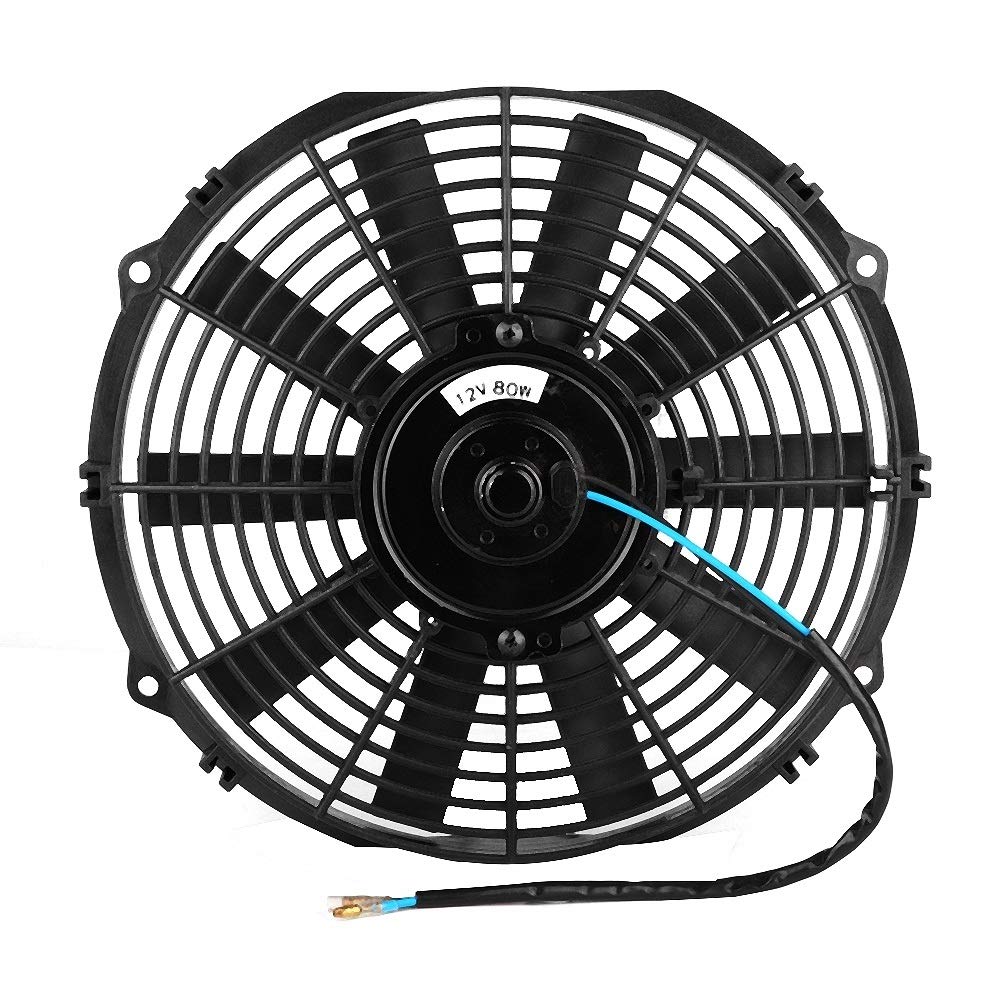 KSTE 12" 12V 80W universal for coche acondicionador de aire del ventilador de refrigeración del motor electrónica Accesorios for el coche