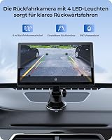 Krunia 9 Inch Wireless CarPlay Display 60FPS Android Auto GPS Navigáció Mágneses Tartó 7
