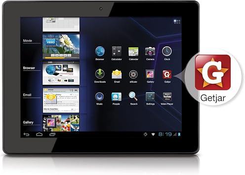 Coby Kyros 9.7-Inch Android 4.0 8 GB 4:3 Capacitive Multi-Touchscreen Internet Tablet with Built-In Camera, Black MID9742-8