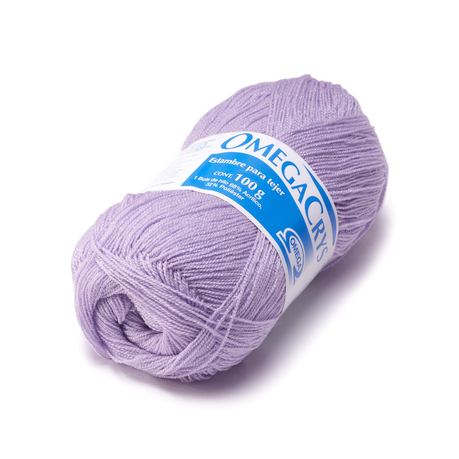 OMEGACRYS [100grs] - by Omega - Fine Crystal Yarn Great for All Crafts - Color 81-Light Lilac 280